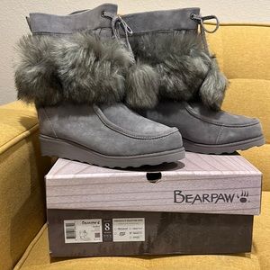 Bearpaw furry boots